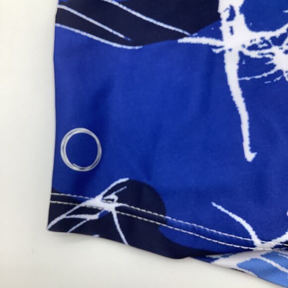 The Bubble Womens Birdie Polo Golf Tennis Top Blue‎ Floral Size Medium NWT - Picture 4 of 9